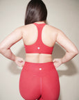Red Racer Back Bra